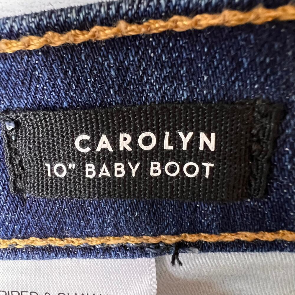 Veronica Beard Jeans Womens Size 29 Carolyn 10" Baby Boot Tux Stripe Button Fly - Picture 14 of 16